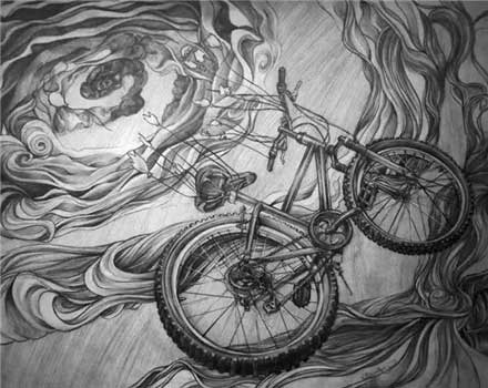 罗德岛设计学院作品集bicycle drawing如何准备？