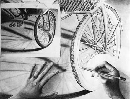 罗德岛设计学院作品集bicycle drawing如何准备？